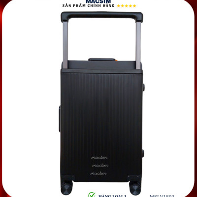 Vali hợp kim nhôm cao cấp Macsim MSLV1803 cỡ 24 inches màu đen hàng loại 1