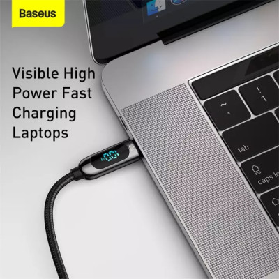 (Hàng chính hãng) Bộ Sạc Baseus PD 100W USB Loại C Màn Hình LED Hiển Thị Sạc Nhanh Cho Huawei Samsung Xiaomi 11 Cho Máy Tính Xách Tay