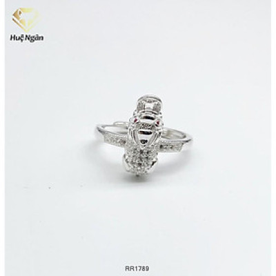 Nhẫn bạc Ý 925 Huệ Ngân - Tỳ hưu may mắn tài lộc RR1789