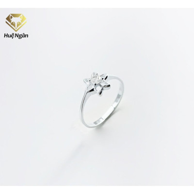 Nhẫn bạc Ý 925 Huệ Ngân - Bông Hoa Xinh Xắn TJ028 (li tay nhỏ)