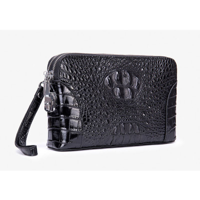 Clutch khóa số cầm tay cao cấp BHM3001 Da bò dập nổi vân da cá sấu