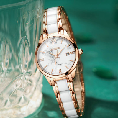 Đồng hồ nữ chính hãng LEONIDAS LD80127-2 Kính sapphire ,chống xước ,Chống nước 50m ,Bh 24 tháng,Máy điện tử (Pin)