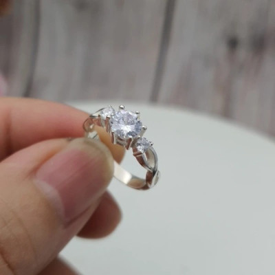 Nhẫn Đôi Bạc Nhẫn Cặp Bạc Đẹp Tình Yêu Trở Lại - BẠC HIỂU MINH NC434S