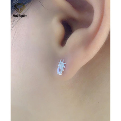 Bông tai bạc Ý 925 Huệ Ngân - Little Bug YCXR363