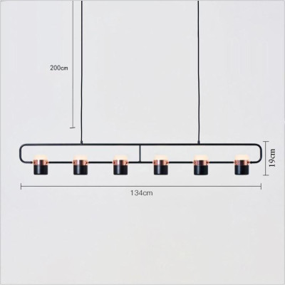 Đèn thả KAYLET 6 bóng phong cách hiện đại, tinh tế .