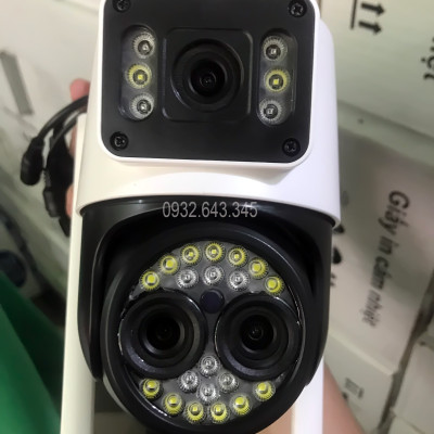 Camera IP WiFi Yoosee R3 Có 3 Mắt Ngoài Trời Xem 3 Màn Hình Cùng Lúc, Độ Phân Giải 8.0Mpx - Hàng Chính Hãng