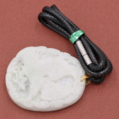 Dây chuyền mặt Đại Bàng - cẩm thạch trắng 5.2cm