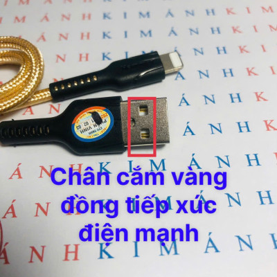 Dây sạc nhanh Ham mer C04 các loại chân cắm I, dòng điện 5v-2.4A, dây bện dù, hàng chính hãng check Qr