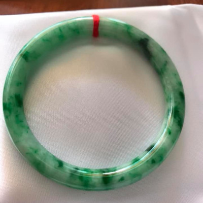 VÒNG TAY NỮ LÝ SƠN THỦY SAO 50MM HÀNG MỚI XANH BÔNG ĐẬM ĐẸP ĐÁ CẨM THẠCH TỰ NHIÊN NỮ 48KG -56KG