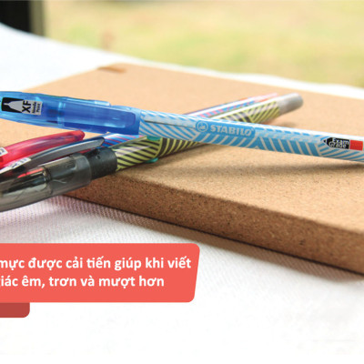 Hộp 10 bút bi STABILO Exam Grade 587NXF 0.5mm (BP587NXF/10) - Xanh