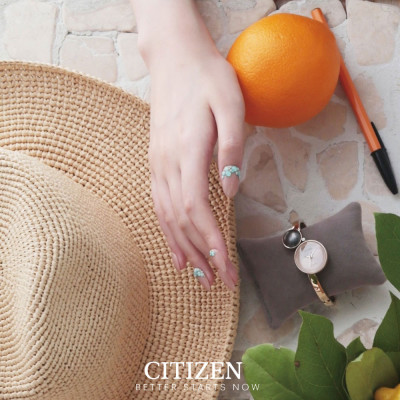 Đồng Hồ Nữ Citizen Đính Kim Cương Dây Thép Không Gỉ EW5493-51W - Mặt Vàng Hồng (Sapphire)