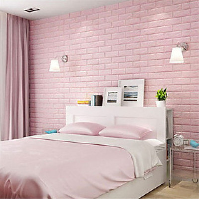 Bộ 10 Miếng Xốp Dán Tường Giả Gạch 3D (70 x 77cm)