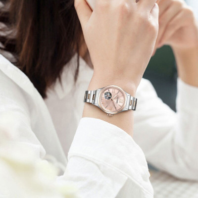 Đồng Hồ Nữ Citizen Đính Đá Swarovski Dây Thép Không Gỉ PC1009-51W - Mặt Vàng Hồng (Sapphire)