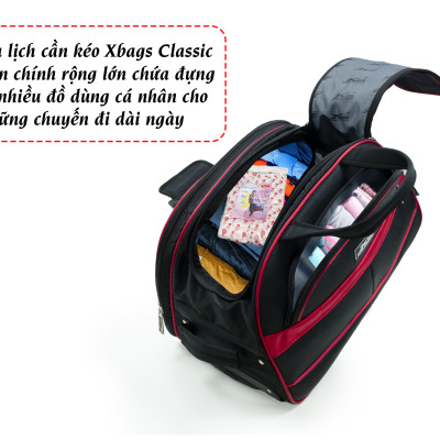 Túi Du Lịch Cần Kéo Xbags Calssic Xb 6102, Vali kéo chống thấm nước, bền màu hiệu quả