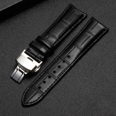 Dây Đồng Hồ Da Cá Sấu Đen Size 14/16/18/20/22/24/26mm - Dây Đeo Da Cá Sấu Thật 100% - Bảo Hành 12 Tháng