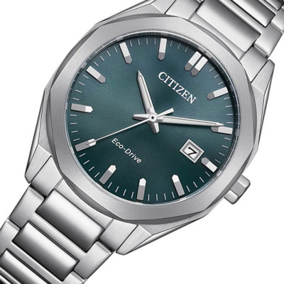 Đồng Hồ Citizen Nam Eco-Drive Dây Thép Không Gỉ BM7620-83X - Mặt Xanh (38mm)