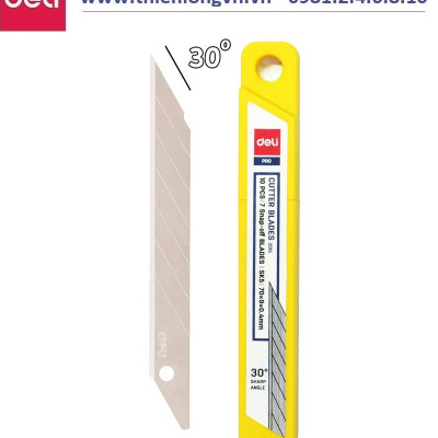 Lưỡi dao trổ 30 độ Deli 2015