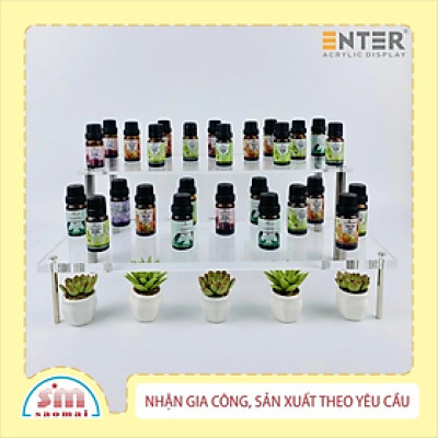 Kệ trưng bày mica Enter TBNS17 38x15x7cm liên kết bulon