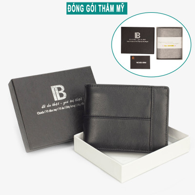 Ví nam, bóp nam da bò sáp Bụi Leather V106 - Bảo hành 12 tháng