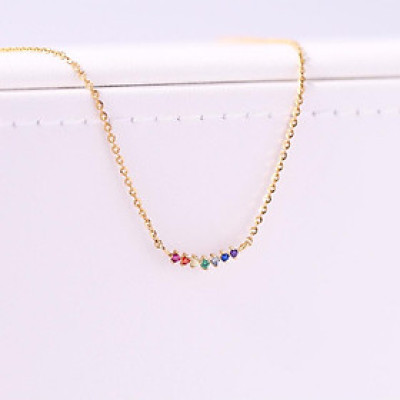 Lắc tay bạc thời trang mạ vàng cầu vồng Gix Jewel LT08