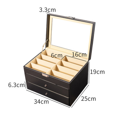 Hộp Đựng Mắt Kính SAIKE SAIKE S324 Hộp 3 Tầng Để 24 Kính
