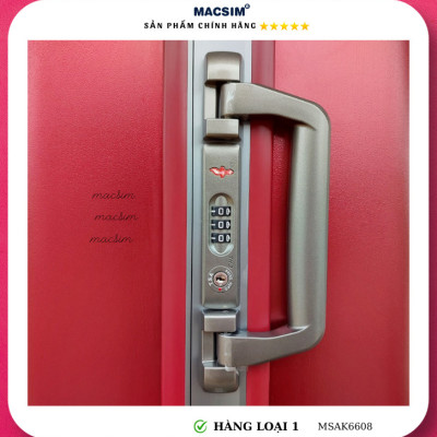 Vali cao cấp Macsim Aksen hàng loại 1 MSAK6608 cỡ 28 inch-màu đỏ