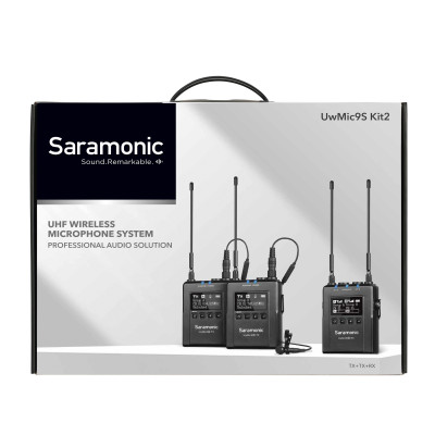 Bộ Micro Thu Âm Không Dây Saramonic UwMic9S Kit2 - Xử Lý Âm Thanh Phát Sóng Chuyên Nghiệp - Quay Video/ Phỏng Vấn - Hàng Chính Hãng 