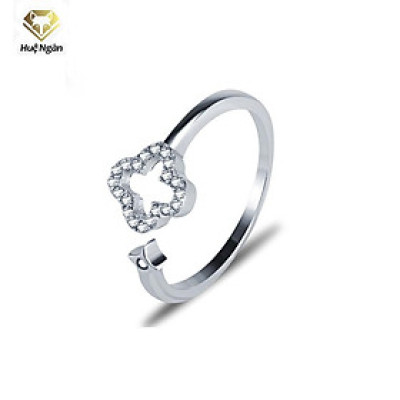 Nhẫn bạc Ý 925 Huệ Ngân -Bông hoa free size RR1351