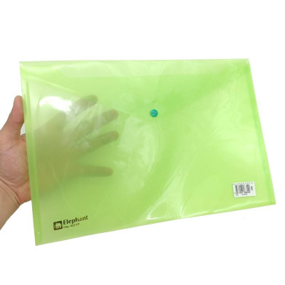 Bìa Nút Nhựa Elephant 421F - Màu Xanh Lá Cây