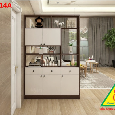 TỦ KỆ TRANG TRÍ KIÊM VÁCH NGĂN TNTT14 - Nội thất lắp ráp Viendong Adv