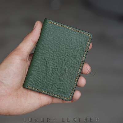 Ví Đựng Thẻ Nam Nữ Da Epsom Handmade Lealux Mini Epsom Wallet 1