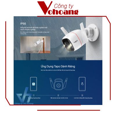 Camera WiFi Ngoài Trời TP-Link Tapo C320WS Độ Phân Giải 2K QHD - Hàng Chính Hãng