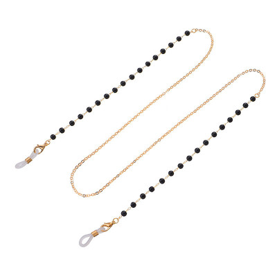 Dây đeo gọng kính hạt tròn đen thời trang