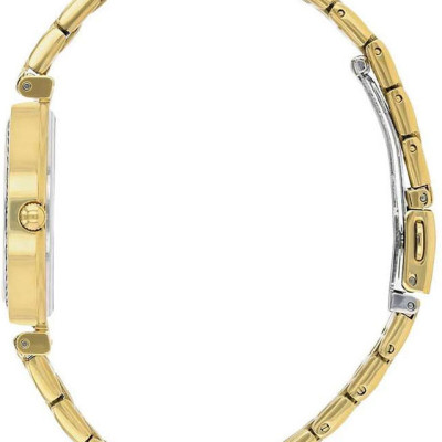Đồng Hồ Nữ Citizen Đính Đá Swarovski Dây Thép Không Gỉ ER0212-50P - Mặt Vàng