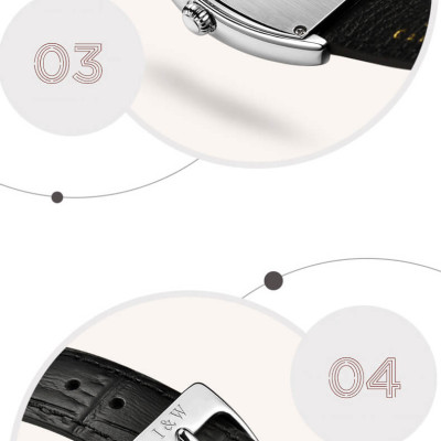 Đồng Hồ Nữ I&W Carnival 581L Chính Hãng BH 24T Chịu Nước 30m Kính Chống Xước Dây Da Cao Cấp ( Máy Quartz)