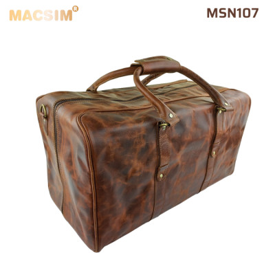 [Túi Da Thật Du Lịch Macsim MSN107 – Da Bò Nguyên Miếng | Cổ Điển – Thủ Công – Chính Hãng]