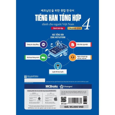 Sách - Tiếng Hàn Tổng Hợp - Trung Cấp 4 - Sách Bài Tập - MCBooks