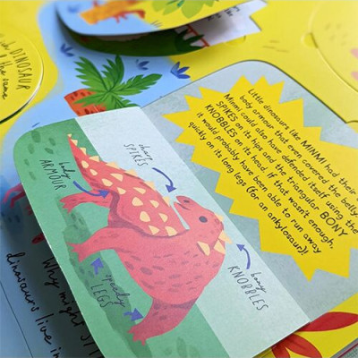 Large Question & Answer Flap Book -Dinosaurs by Kathryn Selbert 