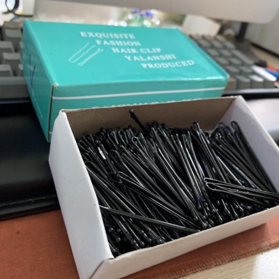 Hộp kẹp ghim đầu tròn chắc chắn Làm tóc hộp 0,5kg 500 kẹp.