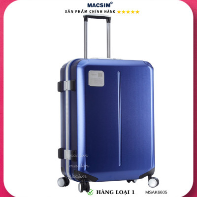 Vali cao cấp Macsim Aksen hàng loại 1 MSAK6605 cỡ 28 inch màu xanh