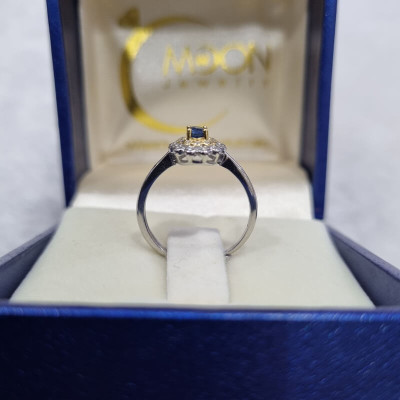 Nhẫn Đính Đá Sapphire thiên nhiên Free Size (N0508) - MOON Jewelry