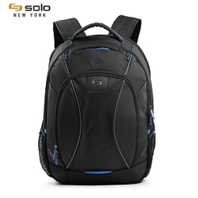 Balo 17 inch Solo Ascend Glide - Dòng Ba lô có dung tích lớn - nhiều ngăn - Chất liệu chống thấm nước  - Màu đen phối xanh - Mã sản phẩm TCC703 . Chính hãng bảo hành 5 năm