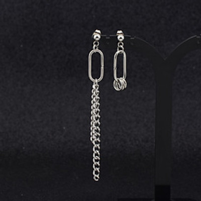 Khuyên tai unisex 1 đôi bất đối xứng