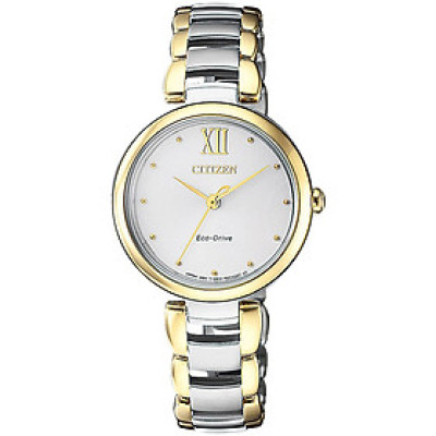Đồng Hồ Nữ Citizen Dây Thép Không Gỉ EM0534-80A - Mặt Trắng (Sapphire)
