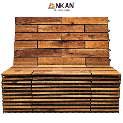 Vỉ Lót Sàn Ban Công Loại Dài 60cm Màu Vàng Thương Hiệu ANKAN Dùng Để Lót Ban Công Sân Vườn Sân Thượng Hành Lang Văn Phòng (1 Vỉ)