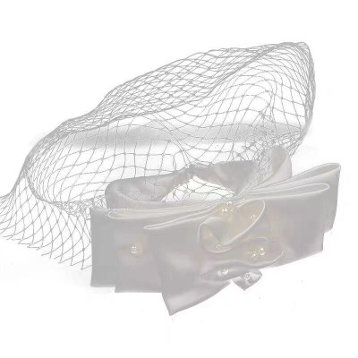 Băng đô nơ ba lớp đính trại trai lưới ren Giangpkc Sp220514