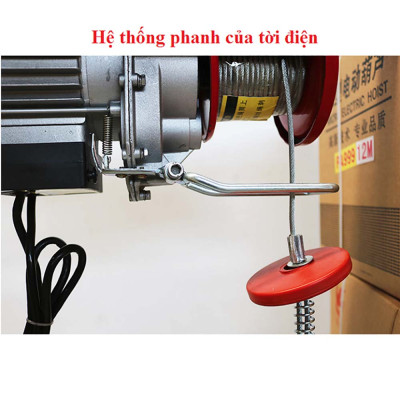 Tời Điện ABG PA1200 (600/1200kg) - Cáp Dài 12M - Thiết Bị Nâng Hạ Sử Dụng Điện Năng, Nâng Các Vật Nặng, Sử Dụng Trong Xây Dựng - Hàng Chính Hãng
