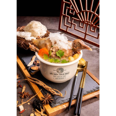 THỐ SỨ CHƯNG YẾN CAO CẤP KÈM NẮP - MÀU TRẮNG SANG TRỌNG - BẢO SƠN TRUE NEST