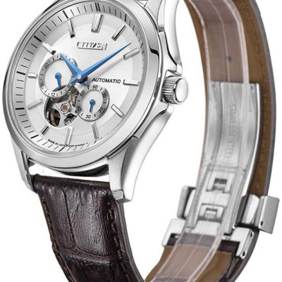 Đồng Hồ Nam Citizen Dây Da NP1010-01A - Mặt Trắng (Sapphire)