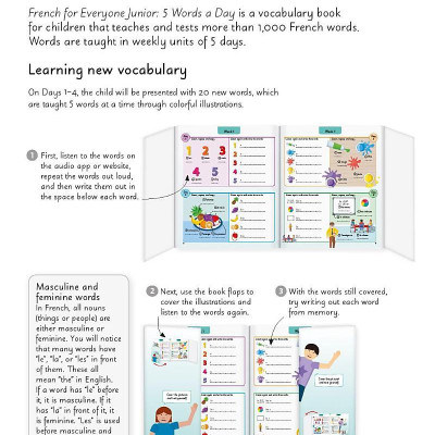 French For Everyone Junior 5 Words A Day: Learn And Practise 1,000 French Words